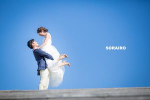 りんくう公園で青空ウェディング