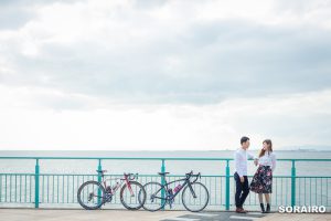 大阪＊りんくう公園でエンゲージメントフォト