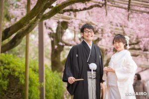 京都＊京都市内の森で桜ロケーションフォト