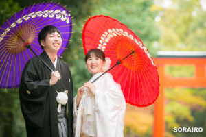 京都｜下鴨神社と菊乃井で結婚式撮影