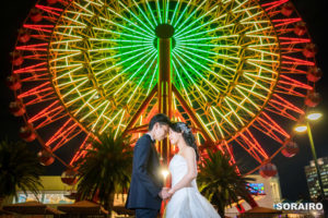 神戸｜相楽園と夜のハーバーランド 2ヶ所で行う和装•洋装前撮り写真撮影