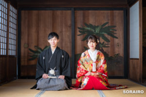 京都｜秋色に染まる祇園と随心院の2ヶ所で行う和装前撮り写真撮影