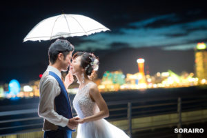 神戸｜ポートアイランド西公園で行う洋装ロケーション前撮り