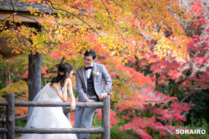京都｜竹林と秋色に染まる京都府立植物園で洋装ロケーションフォト撮影