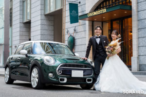 神戸｜マイカーと共に旧居留地とハーバーランドで行う洋装ロケーションフォト